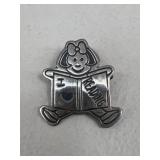 Sterling Silver "Reading" Pin
