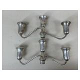 Weighted Sterling Silver Candle Holders / 2 pc