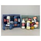 Assorted Yarn/ Blue & Tan Shades