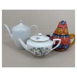 Bella Casa/Holiday/Royal Worcester Teapots|3 pc