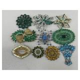 Brooches / 10 pc