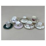 Tea Cups & Saucers / 7 pc