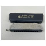 Hohner Chrometta 12 Harmonica w/ Case