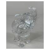 Glass Elephant Figure