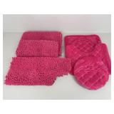 Bathroom Rug Mats / 6 pc