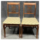 Lyre Back Dining Chairs