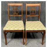 Lyre Back Dining Chairs