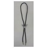 Vintage Pewter Longhorn Skull Bolo Tie