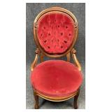 Victorian Style Balloon Back Parlor Chair