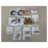 Costume / Fashion Earrings / 14 pairs
