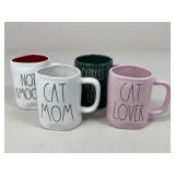 Rae Dunn Mugs / 4 pc