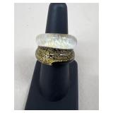Sz 7 Venetiaurum Murano Glass Ring