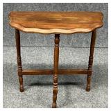 Wood Demilune Console