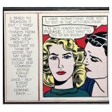 Roy Lichtenstein 'Eddie Diptych' Art Print