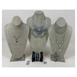 Rhinestone Jewelry/ Necklaces, Earrings, Bracelets