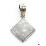 Sterling Silver Moonstone Pendant