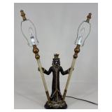 King Of The Jungle Resin Lamp