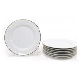 RH Macy & Co Porcelain Dinner Plates 8pc