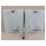 Vintage Oneida Begonia Crystal Iced Tea Glasses