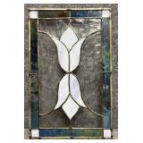 Leaded Stained Glass Window - Tulip Pattern