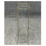 Metal & Glass Plant Stand
