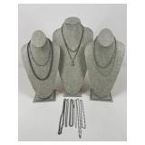 Metal Chain Necklaces / 12 pc