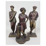 Vintage Austin Productions Brass-Tone Sculptures