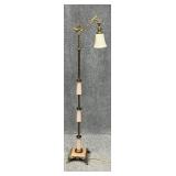 Brass & Glass Floor Lamp