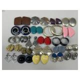 Clip On Earrings / 23 Pairs