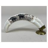 Warthog Tusk Scrimshaw