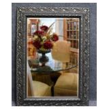 Beveled Mirror in Silver Tone Frame