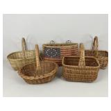 Woven Baskets / 5 pc