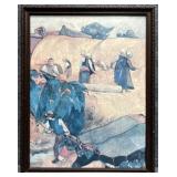 'The Haystacks' Print by Paul Gauguin