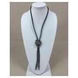 Bolo Tie w/ Metal Wolf Slide