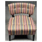 Low Back Button Tufted Accent Chair