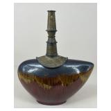 Ceramic & Metal Vase