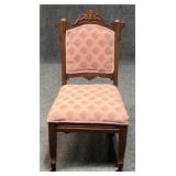 Carved Wood Accent Chair