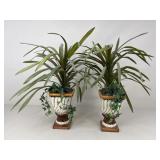 Pair Of Artificial Arrangements In Planters