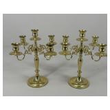 Pair Of Baldwin Brass Candelabras