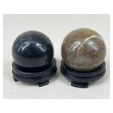 Stone Orbs w/ Pedestals