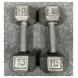 15 lb Dumbbells