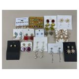 Costume / Fashion Earrings / 13 Pairs