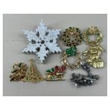 Holiday Brooches / 9 pc