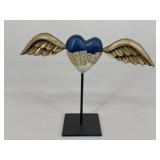 Winged Heart Sculpture
