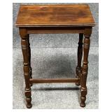 Carved Wood Side Table