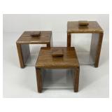 Wooden & Acrylic Canister Set