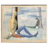 'Night' Grant MacDonald Gouache Painting '49