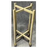 Rolling Wood Plant Stand