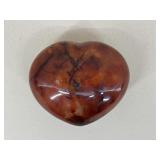 Heart Shaped Carnelian Polished Stone