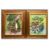 2/PC Scenes of Singapore Batik Art